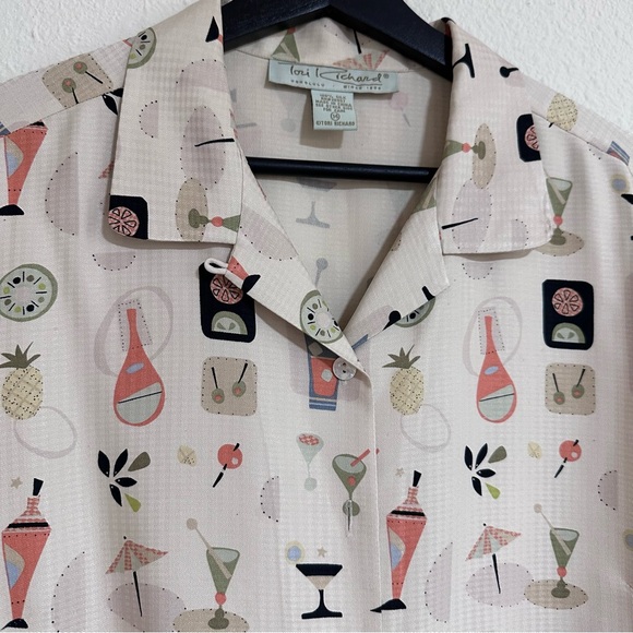 Tori Richard Silk Fun Print Shirt Pant Set 14 - Picture 3 of 16